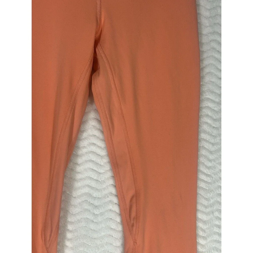 Lululemon Align Leggings Womens Size Small Orange High‎ Rise Ankle Yoga Stretch
